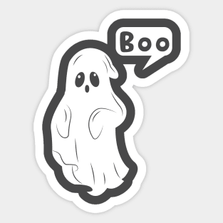 Cute Ghost boo T-Shirt Sticker